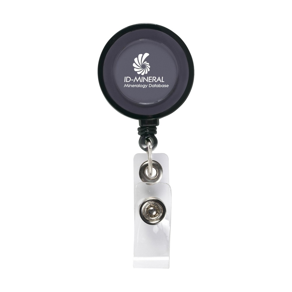BadgeClip badgehouder - transparant zwart (± PMS Black)